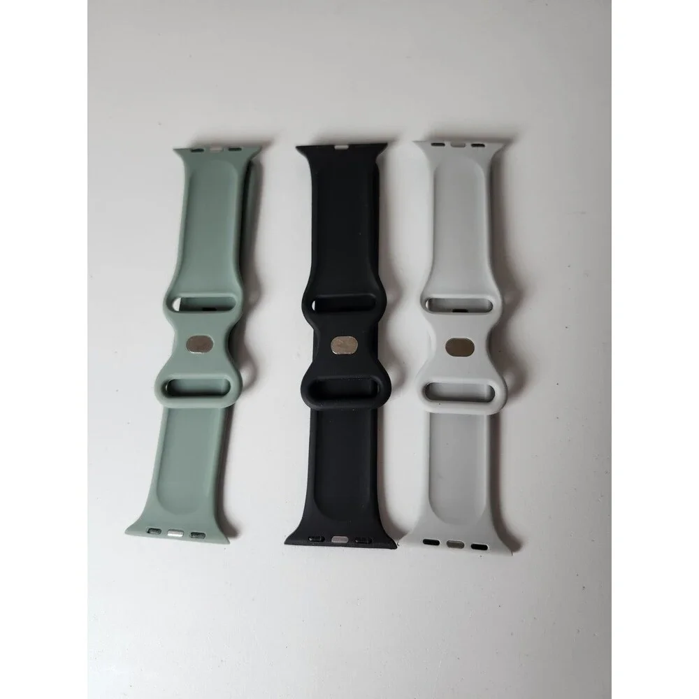 Three pack Floral Engraved Apple Watch Bands7/6/5/4/3/2/1/SE